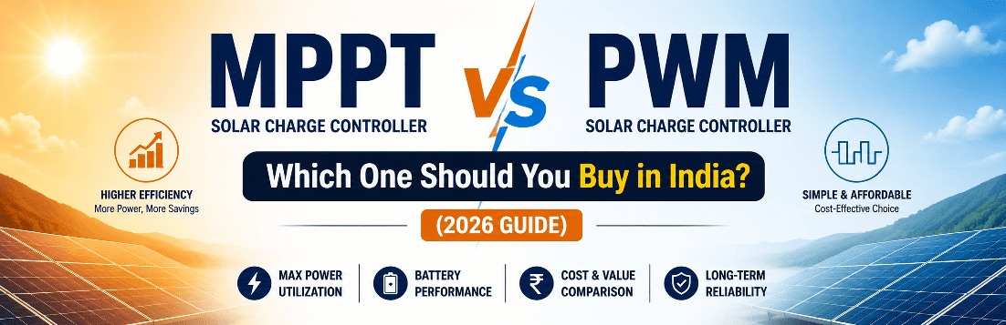MPPT vs PWM Solar Charge Controller: Which One Should You Buy in India? (2026 Guide)