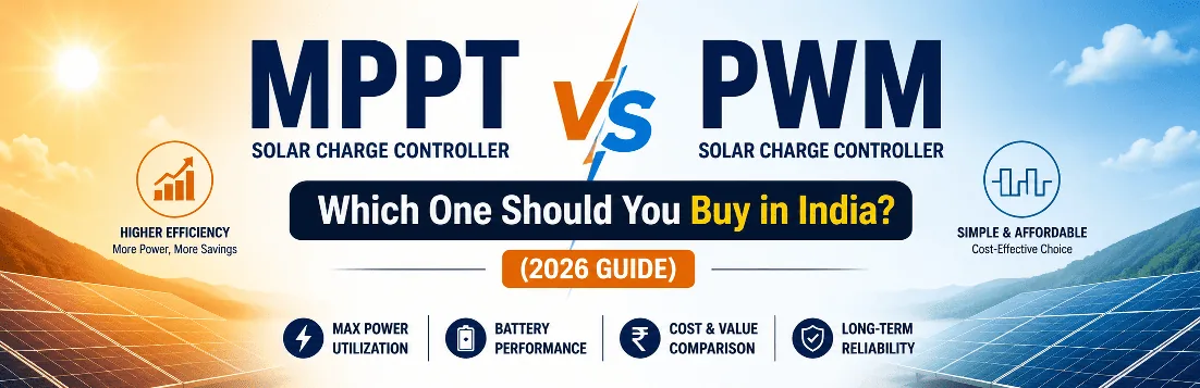 MPPT vs PWM Solar Charge Controller: Which One Should You Buy in India? (2026 Guide)