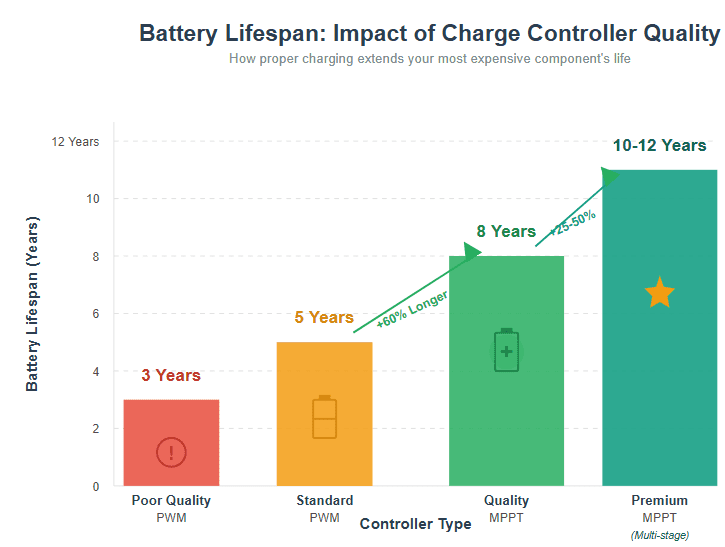 Battery Lifespan: Solar Charge Controllers