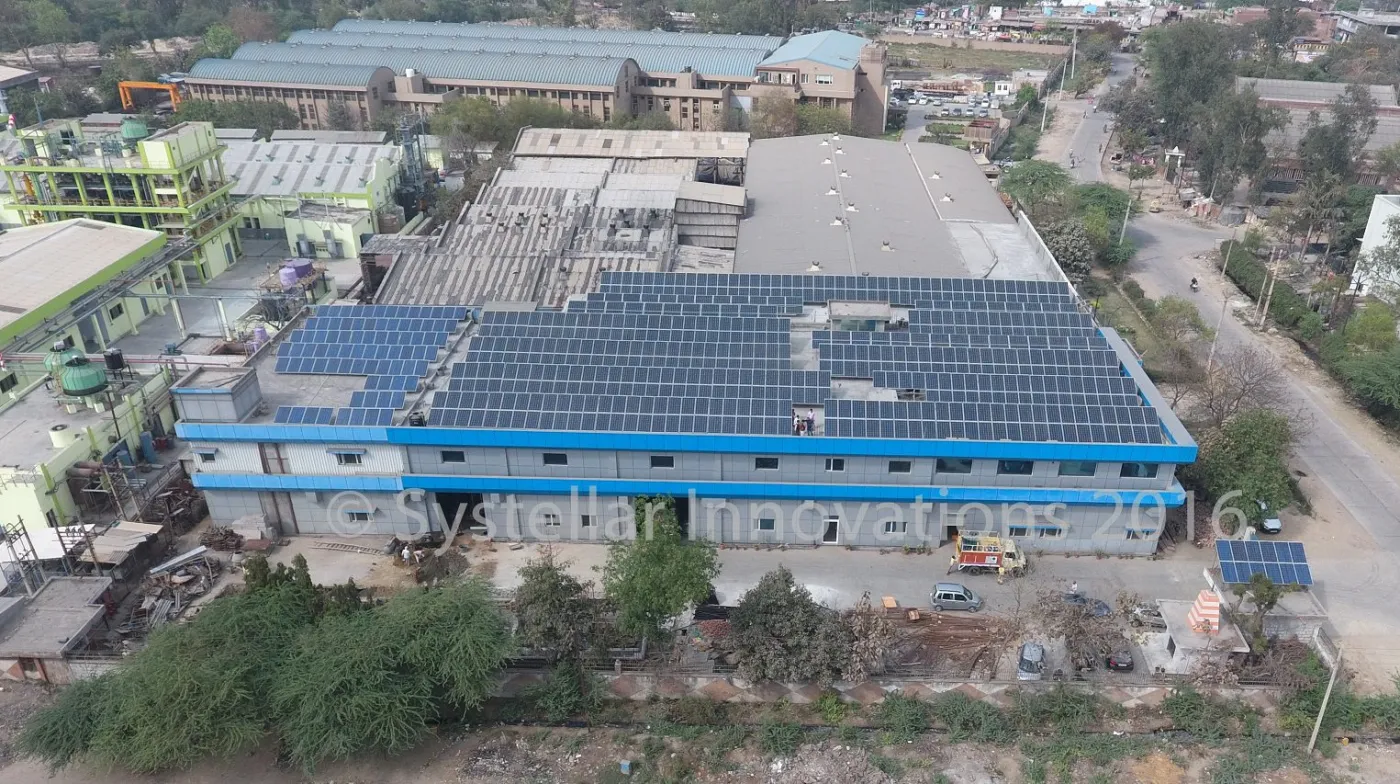 Rooftop solar power plant in Meerut