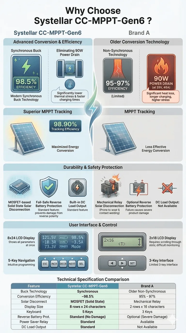 Why Choose Systellar MPPT Gen6 Solar charge controller